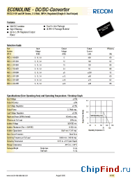 Datasheet REC2.2-1205SR производства Recom