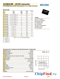 Datasheet REC3-XX12DRW производства Recom