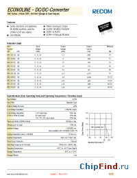 Datasheet RKZ-XX3.3S manufacturer Recom