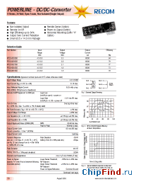 Datasheet RP20-0525SO manufacturer Recom
