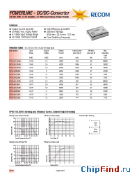 Datasheet RP30-242.5SEW manufacturer Recom