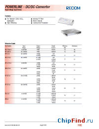 Datasheet RP3.75D2/x1 производства Recom