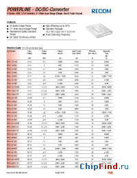 Datasheet RP40-xx3.305DE производства Recom