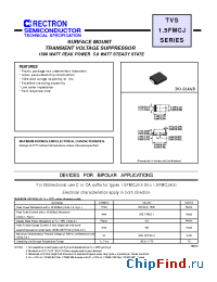 Datasheet 15FMCJ160 manufacturer Rectron