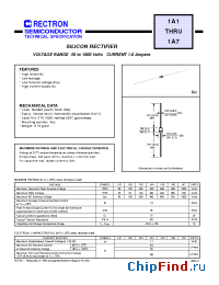 Datasheet 1A3-B производства Rectron