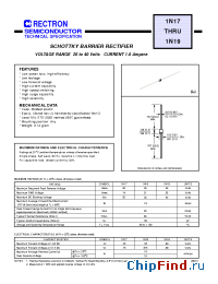 Datasheet 1N17-B manufacturer Rectron