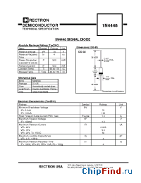 Datasheet 1N4448 manufacturer Rectron
