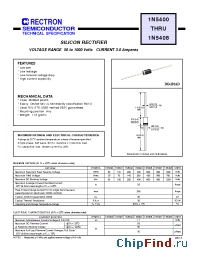 Datasheet 1N5400 производства Rectron