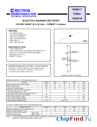 Datasheet 1N5819-T manufacturer Rectron