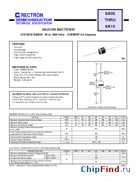 Datasheet 6A05-B manufacturer Rectron