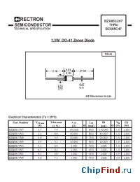 Datasheet BZX85C3V6-T manufacturer Rectron