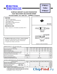 Datasheet FF301-W производства Rectron