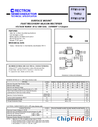 Datasheet FFM101W-W производства Rectron