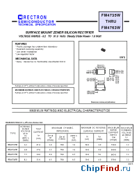 Datasheet FM4743W-W производства Rectron