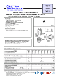 Datasheet FMD3S-W-S-NT производства Rectron