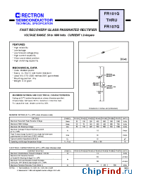 Datasheet FR104G производства Rectron
