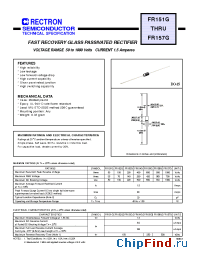 Datasheet FR153G производства Rectron