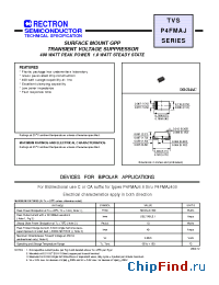 Datasheet P4FMAJ22A-W manufacturer Rectron
