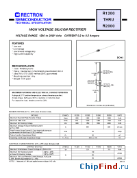 Datasheet R1500 производства Rectron