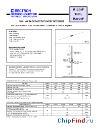 Datasheet R1500F-B производства Rectron