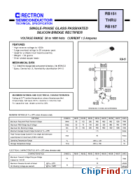 Datasheet RB156 производства Rectron