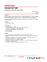 Datasheet HD49351BP производства Renesas