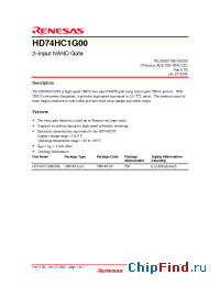 Datasheet HD74HC1G00 производства Renesas
