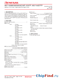 Datasheet M37150MC-XXXFP производства Renesas