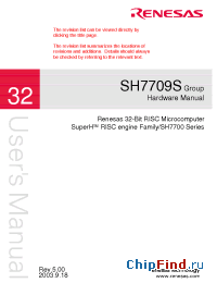 Datasheet SH7709S manufacturer Renesas