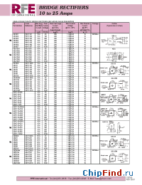 Datasheet KBU1001 производства RFE