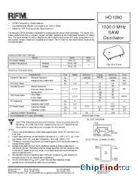Datasheet HO1080 производства RF Monolithics