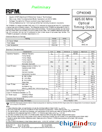 Datasheet OP4004B производства RF Monolithics
