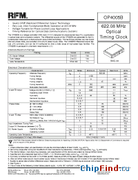 Datasheet OP4005B производства RF Monolithics
