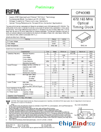Datasheet OP4009B производства RF Monolithics