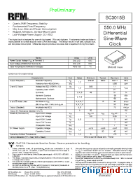 Datasheet SC3015B производства RF Monolithics