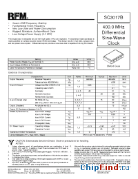 Datasheet SC3017B производства RF Monolithics