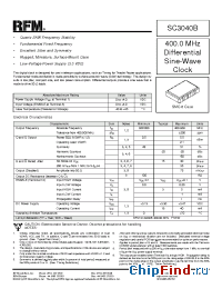 Datasheet SC3040B производства RF Monolithics