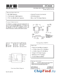 Datasheet RF2638PCBA-PCS/CEL производства RFMD