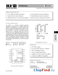 Datasheet RF2721PCBA производства RFMD