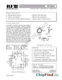 Datasheet RF2945PCBA-L производства RFMD