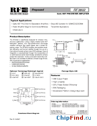 Datasheet RF3802PCBA-410 производства RFMD