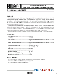 Datasheet R1150HxxxA manufacturer RICOH