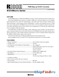 Datasheet R1210N261A-TR manufacturer RICOH