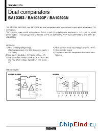 Datasheet BA10393F производства Rohm
