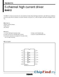 Datasheet BA612 manufacturer Rohm
