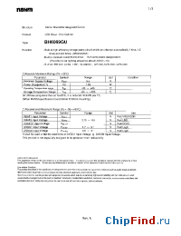 Datasheet BH6069GU manufacturer Rohm