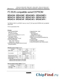 Datasheet BR24E16F производства Rohm