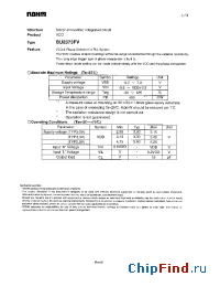 Datasheet BU2373FV manufacturer Rohm
