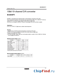 Datasheet BU2505FV manufacturer Rohm