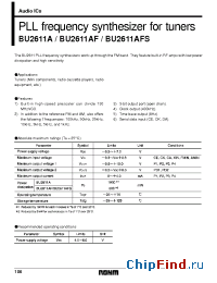 Datasheet BU2611AFS производства Rohm
